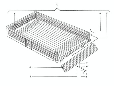 Tip up open box body